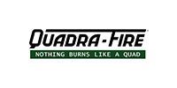 Quadra-Fire logo with the slogan “Nothing Burns Like a Quad.”
