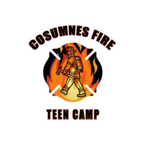 A logo for the Cosumnes Fire Teen Camp