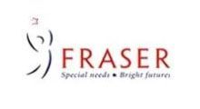 Fraser logo: stylized figure with outstretched arms,