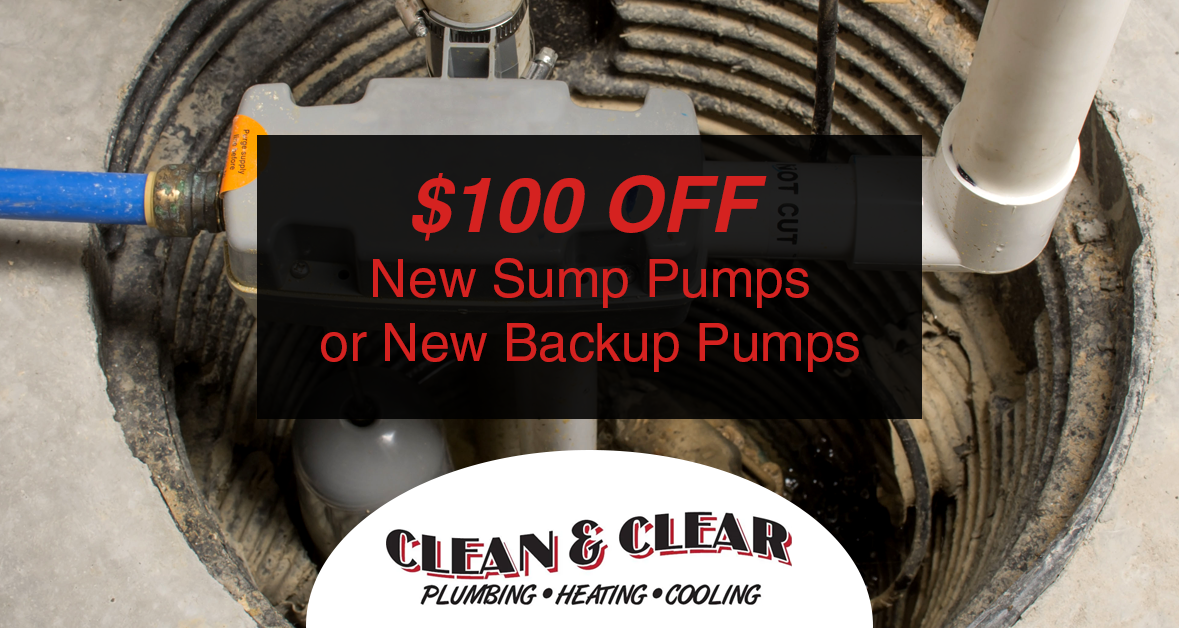 $100 Off New Sump Pumps or New Backup pumps $100 off new sump pumps or new backup pumps