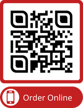 A qr code with a button that says order online.