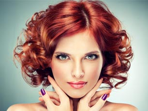 Hair color and style