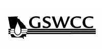 Logo of GSWCC with Georgia outline and water droplet.