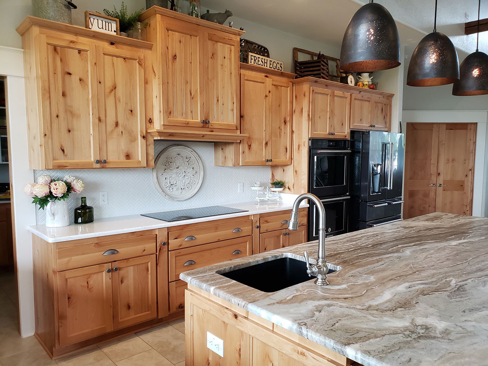 Wooden kitchen cabinet