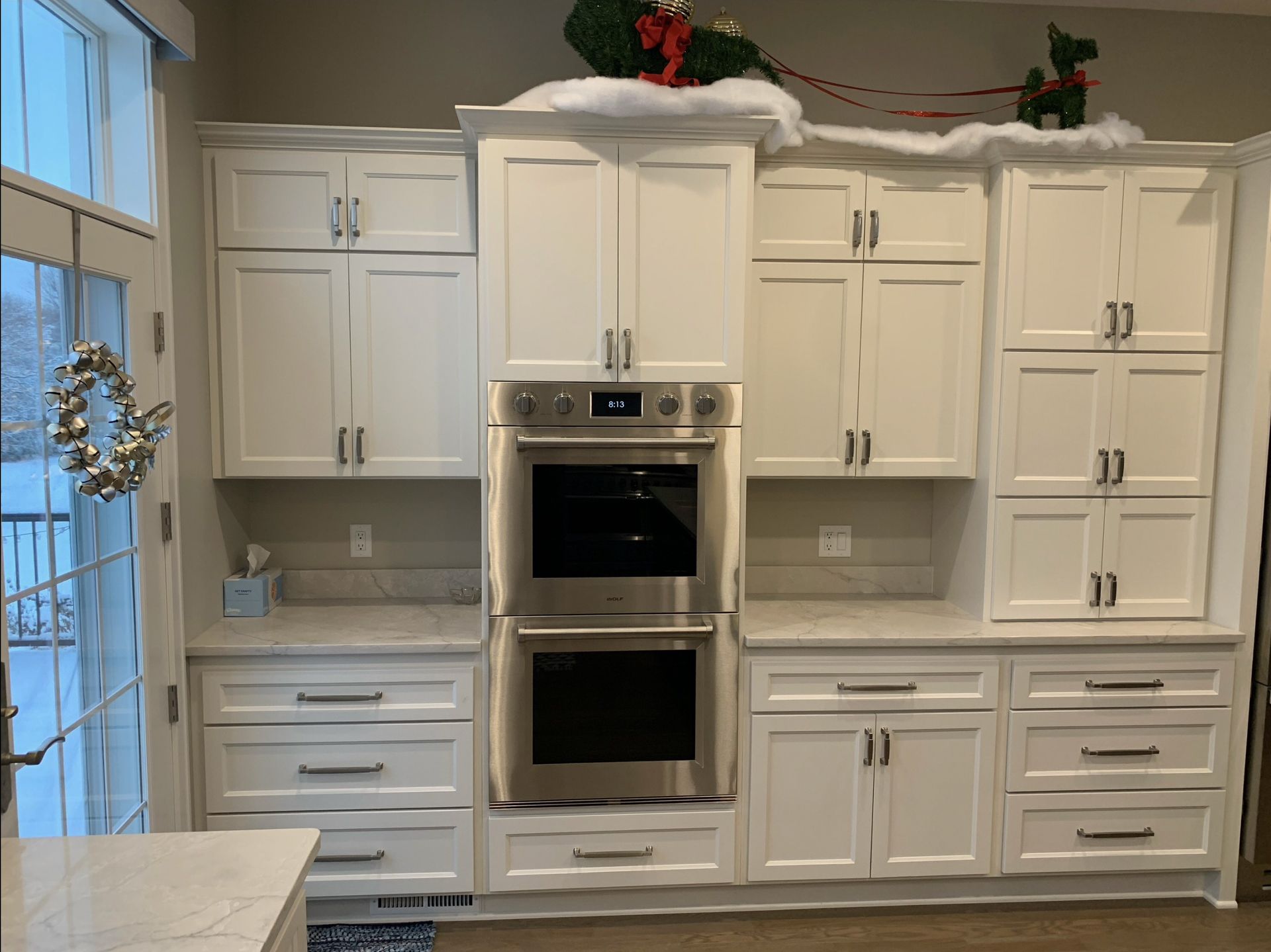 Beautifully made white cabinets