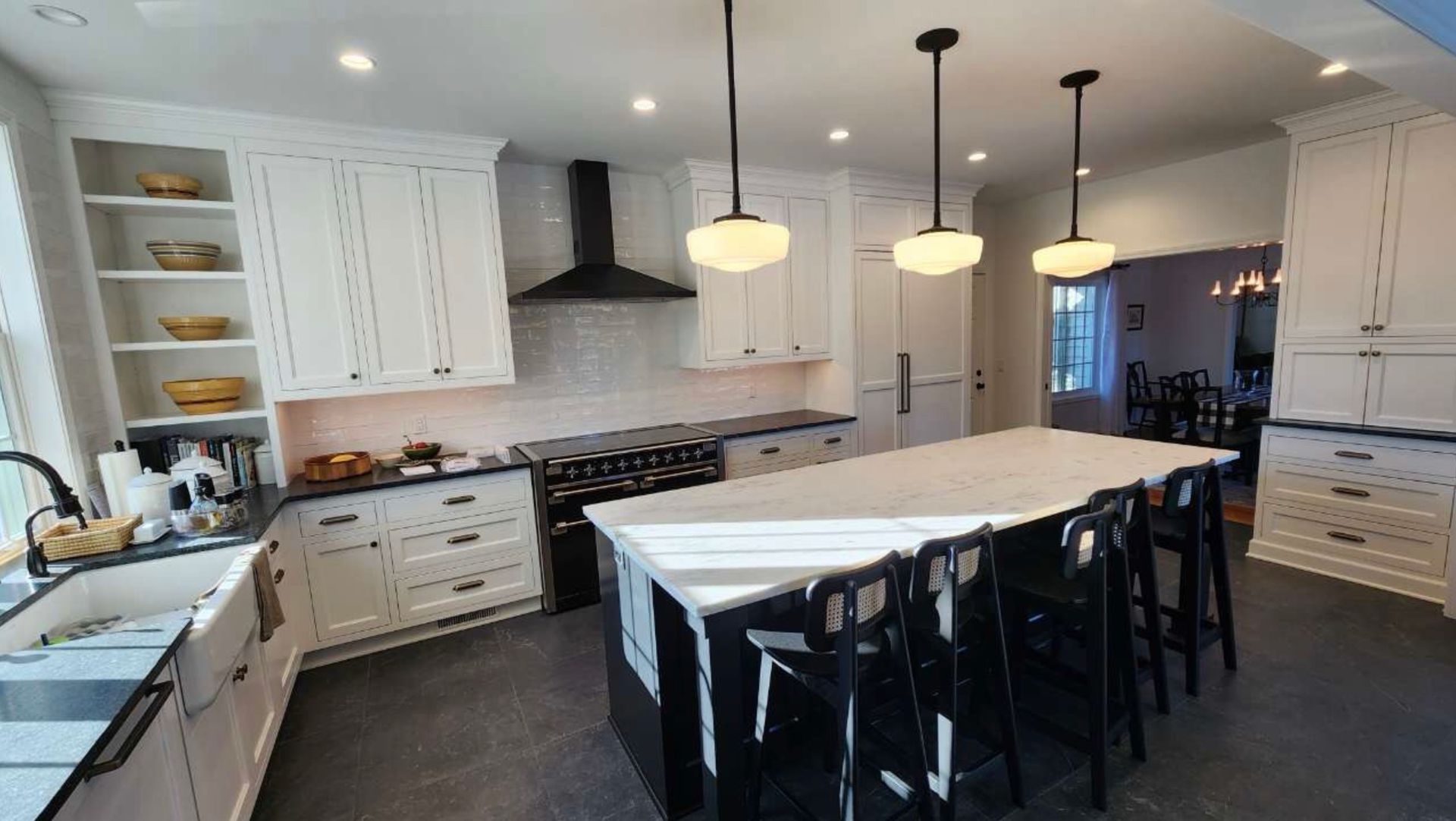 Custom-built cabinets