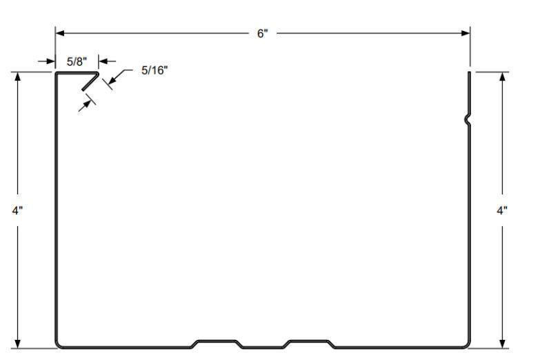 6” box gutter