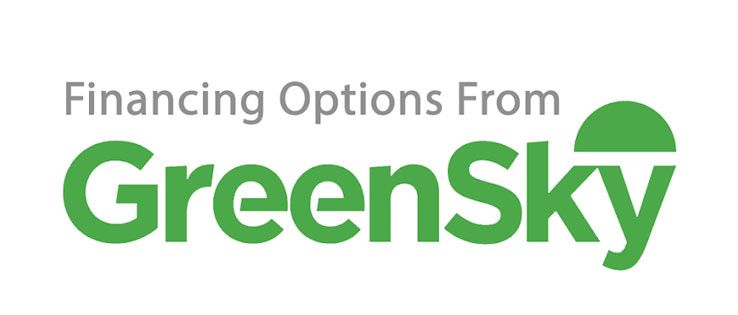 Financing Options From GreenSky logo with green text and icon
