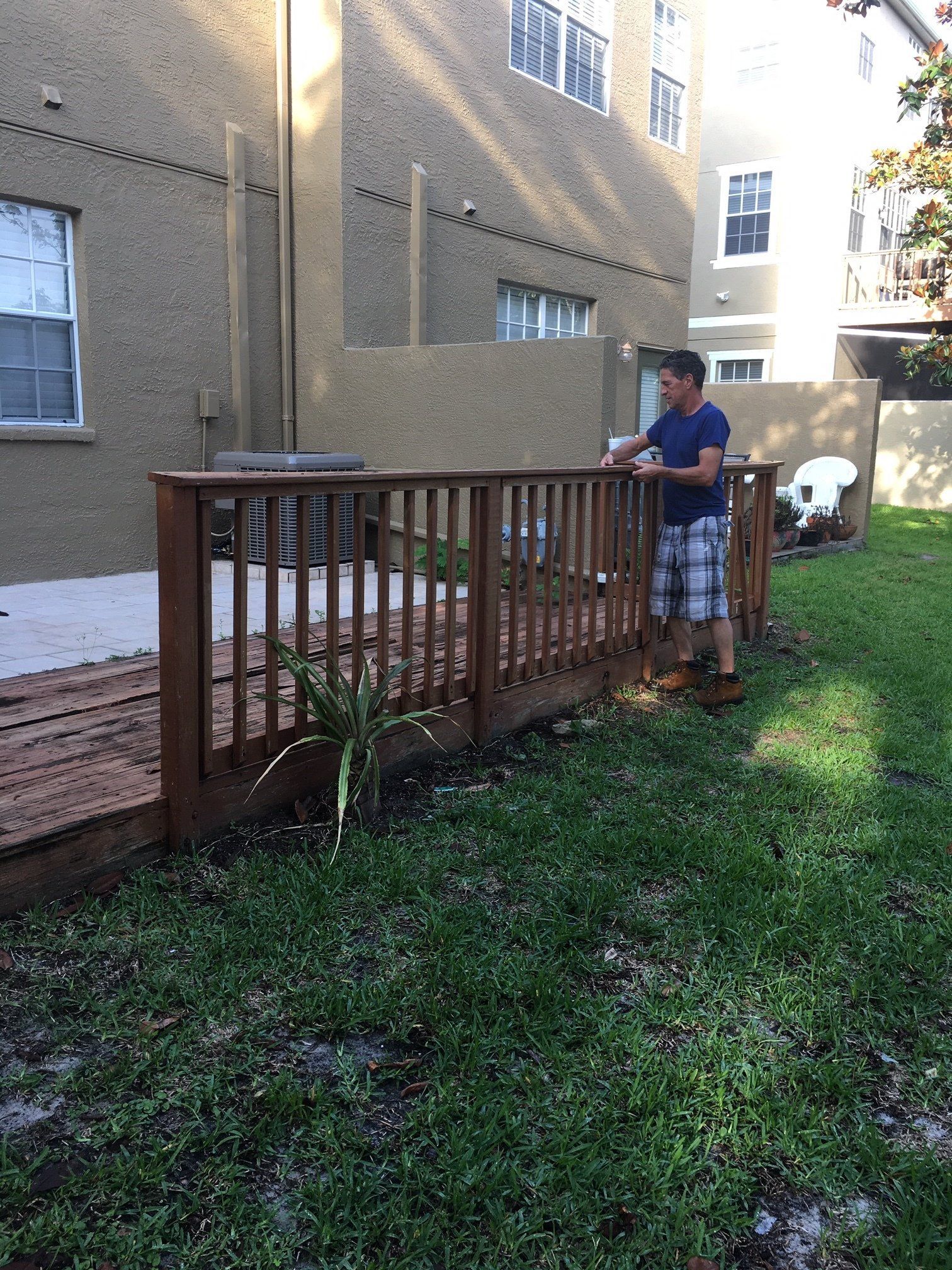 Designer Decks & Docks Inc deck project before