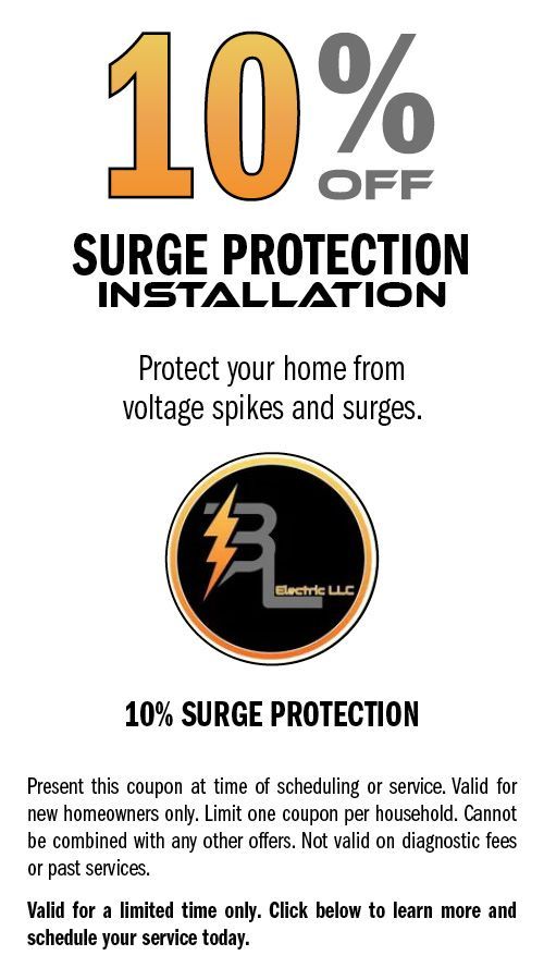Coupon for 10% off surge protection installation