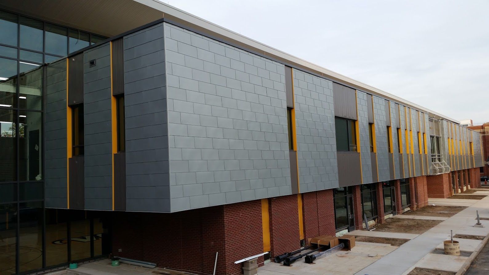 commercial metal roofing project