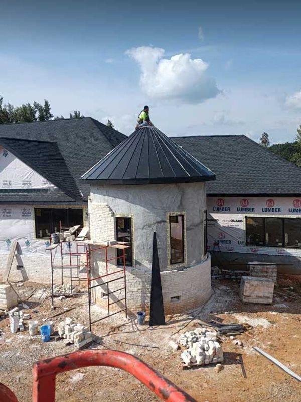 round roof installation
