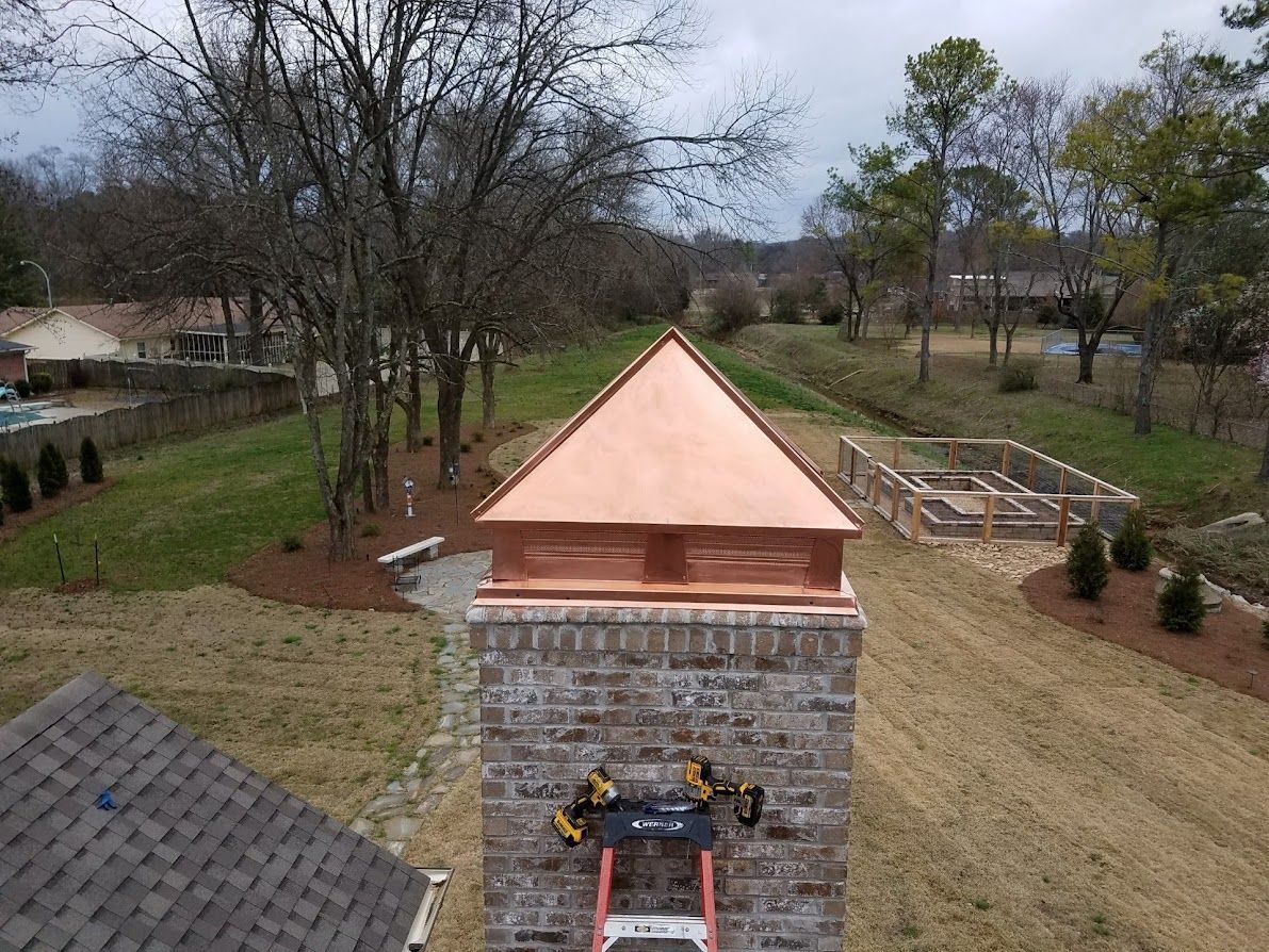 copper chimney roof