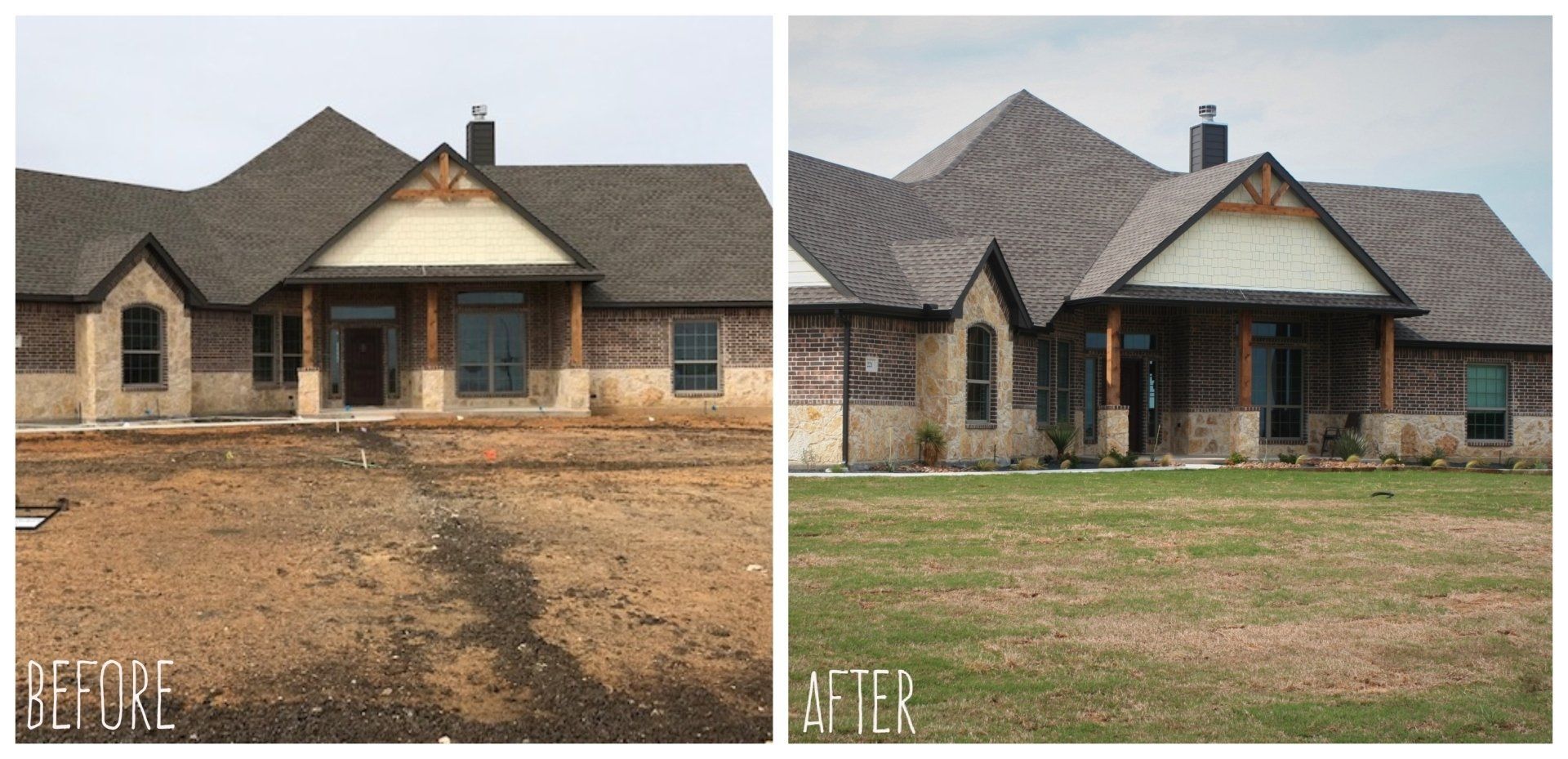 Mow Pro's before and after