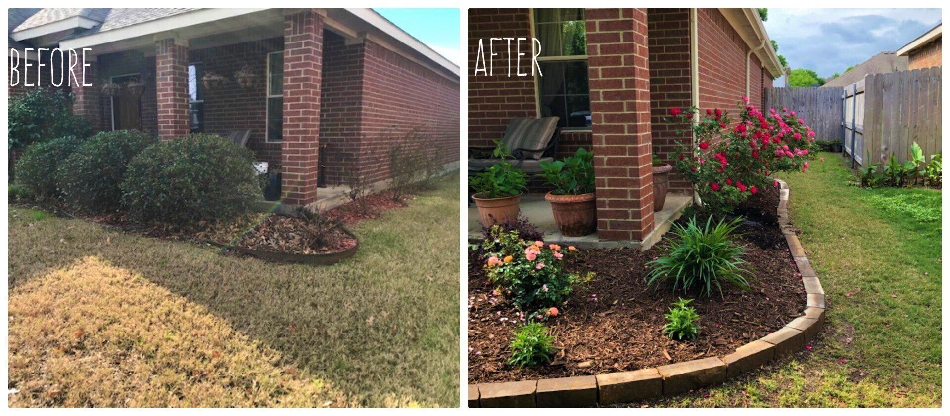 Mow Pro's before and after