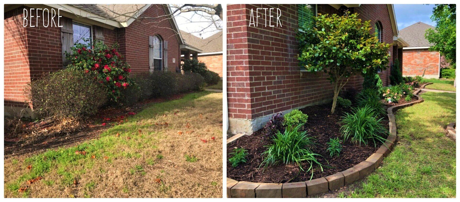 Mow Pro's before and after