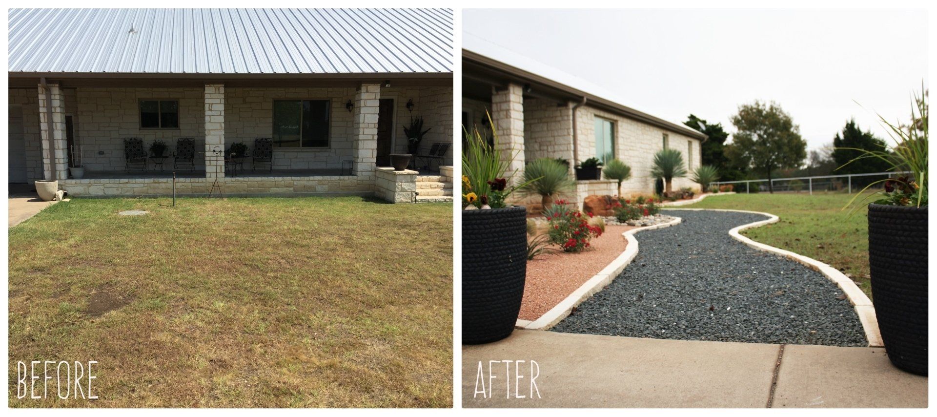 Mow Pro's before and after