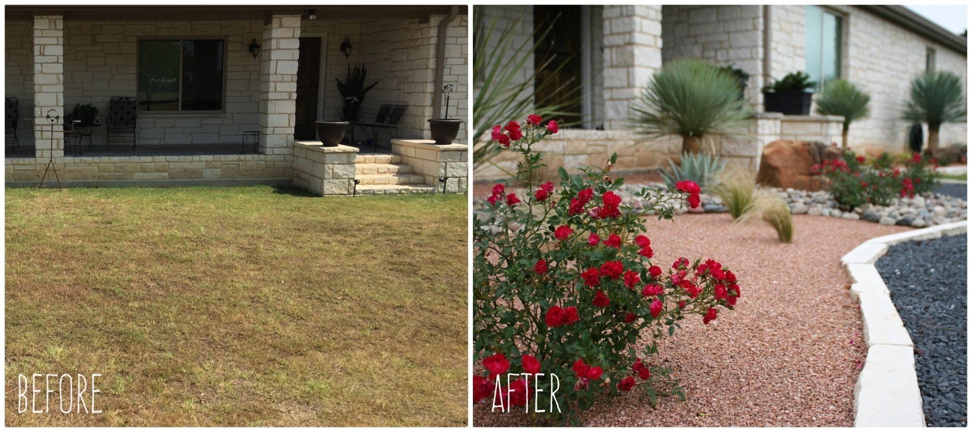 Mow Pro's before and after