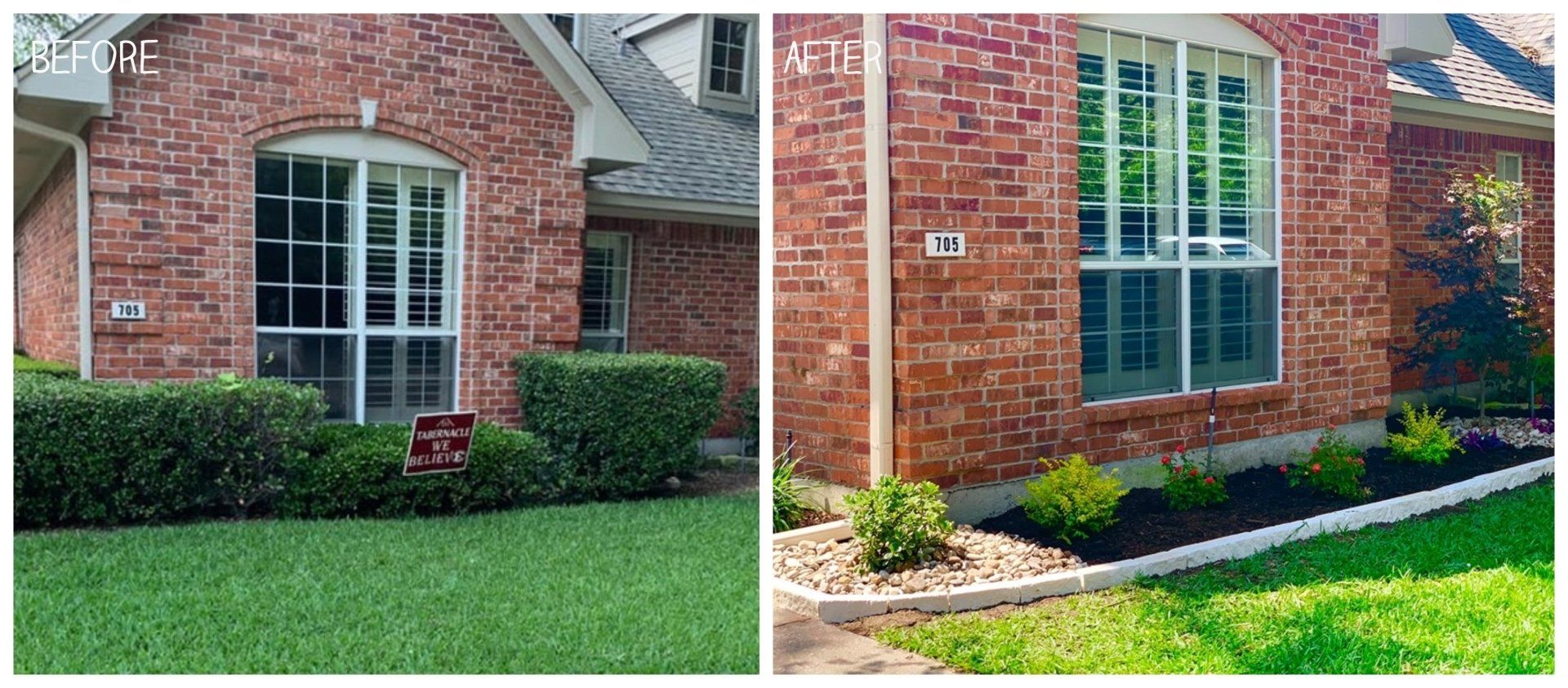 Mow Pro's before and after