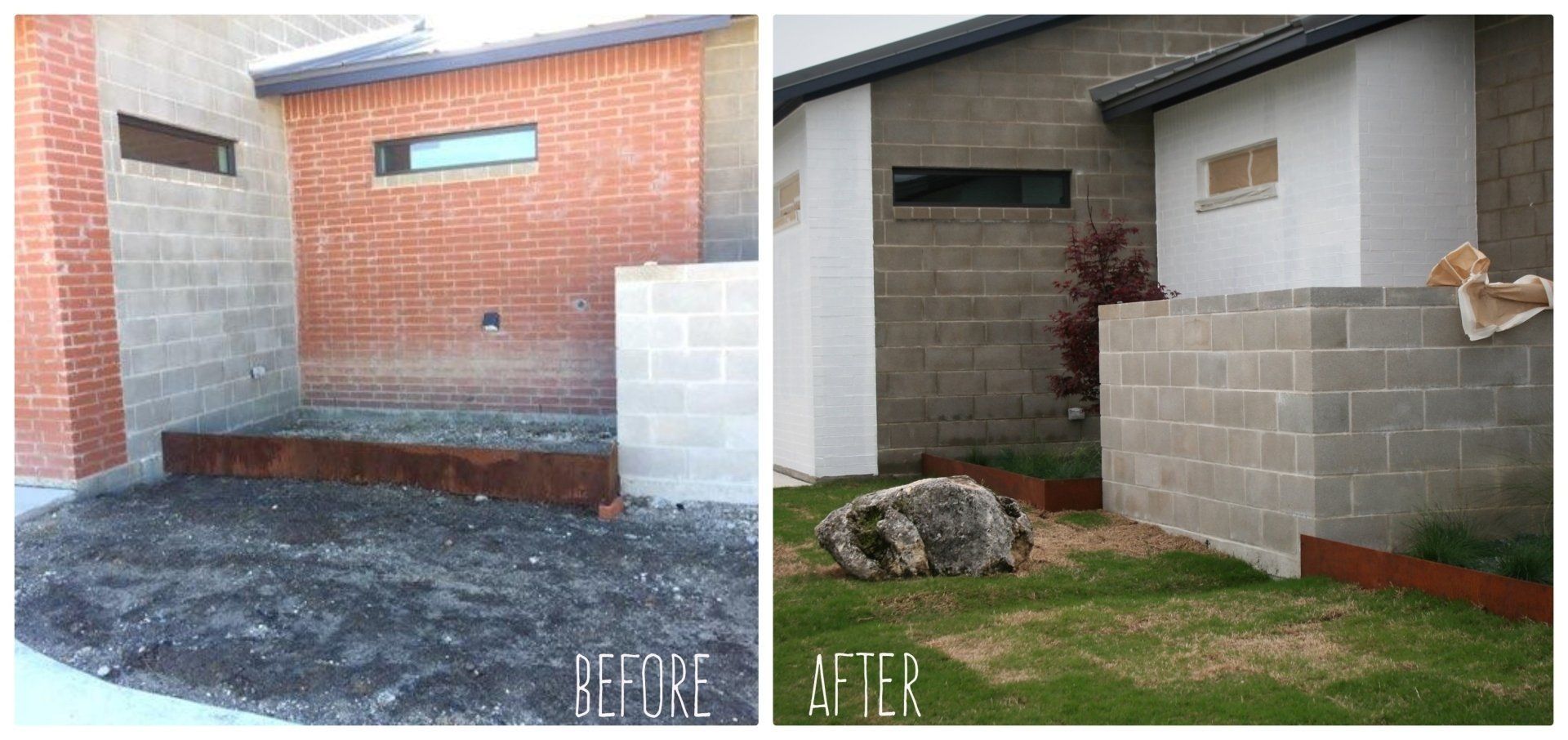 Mow Pro's before and after