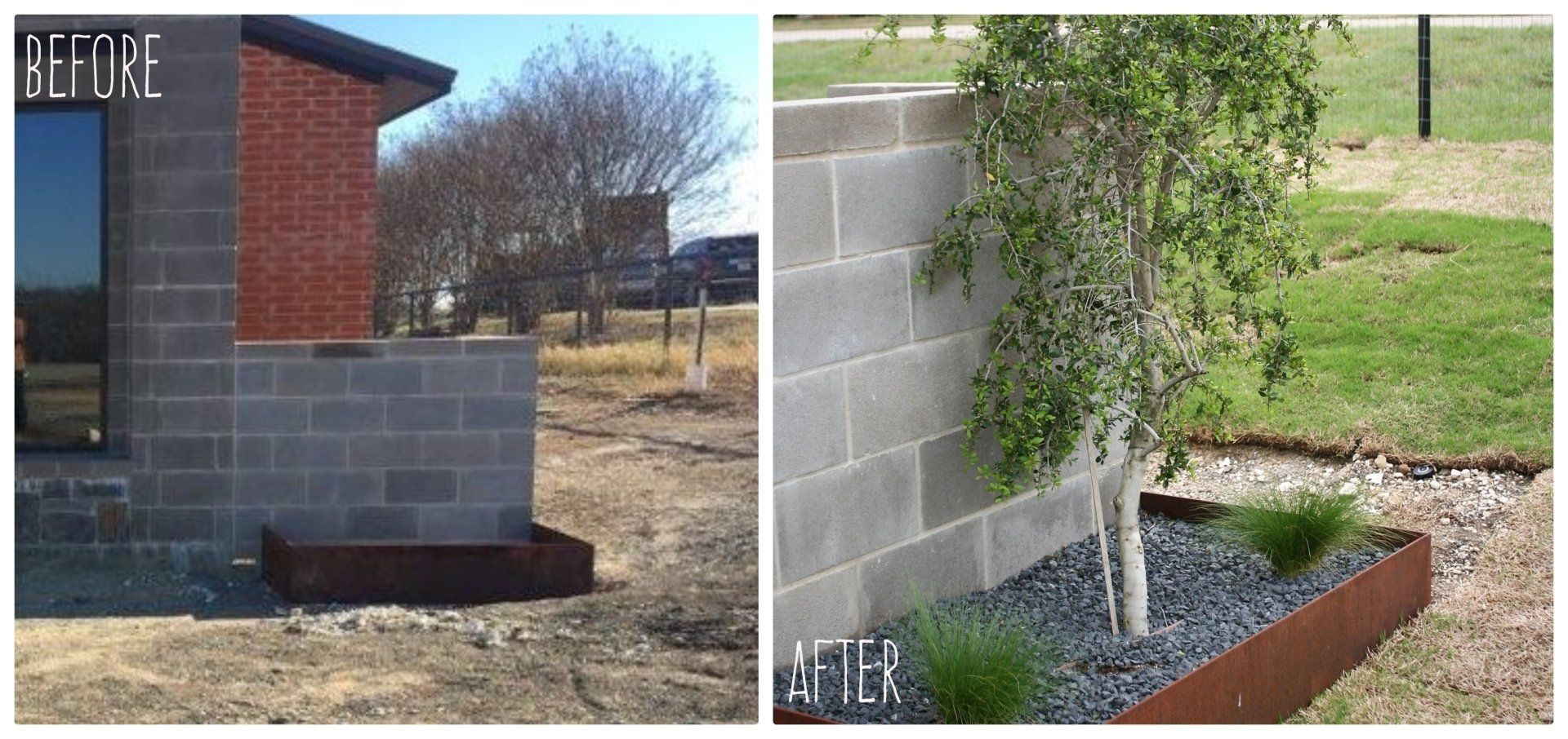 Mow Pro's before and after