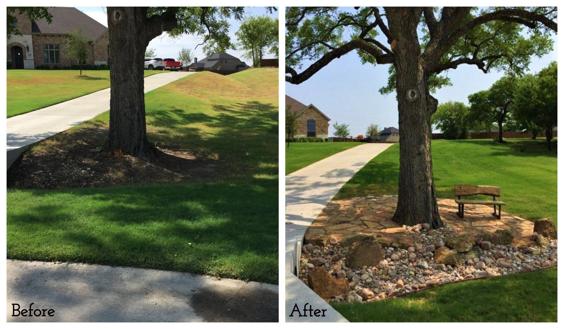 Mow Pro's before and after