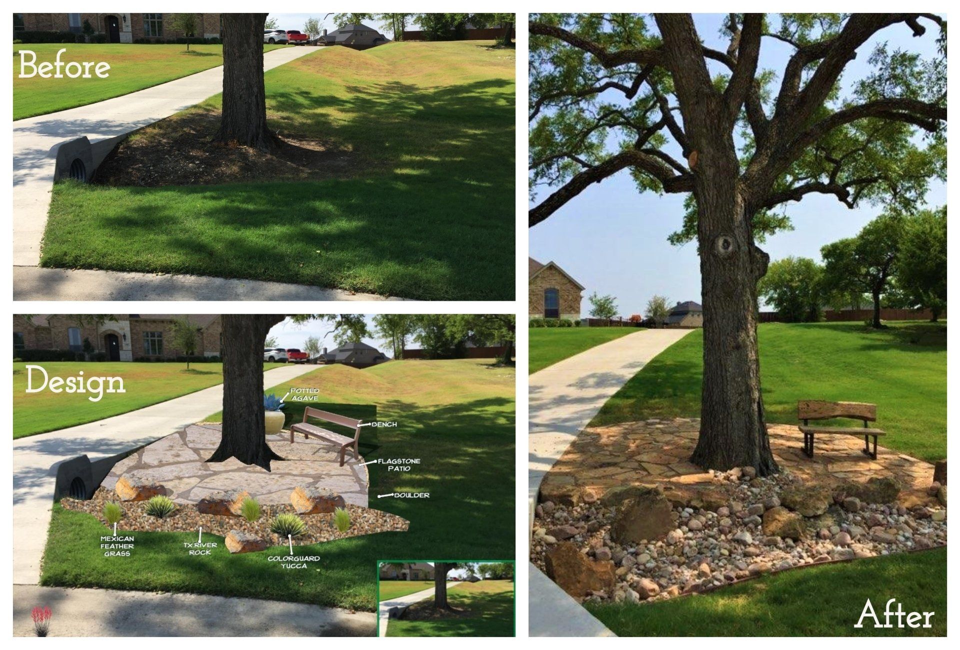 Mow Pro's before and after