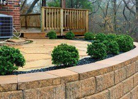Mow Pro's retaining wall