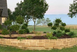 Mow Pro's retaining wall