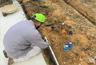 Mow Pro's sprinkler installation