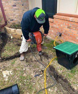 Mow Pro's sprinkler installation