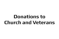 Donations to Church and Veterans logo