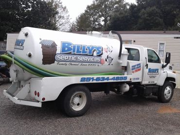 Billy's Septic Services vehicle
