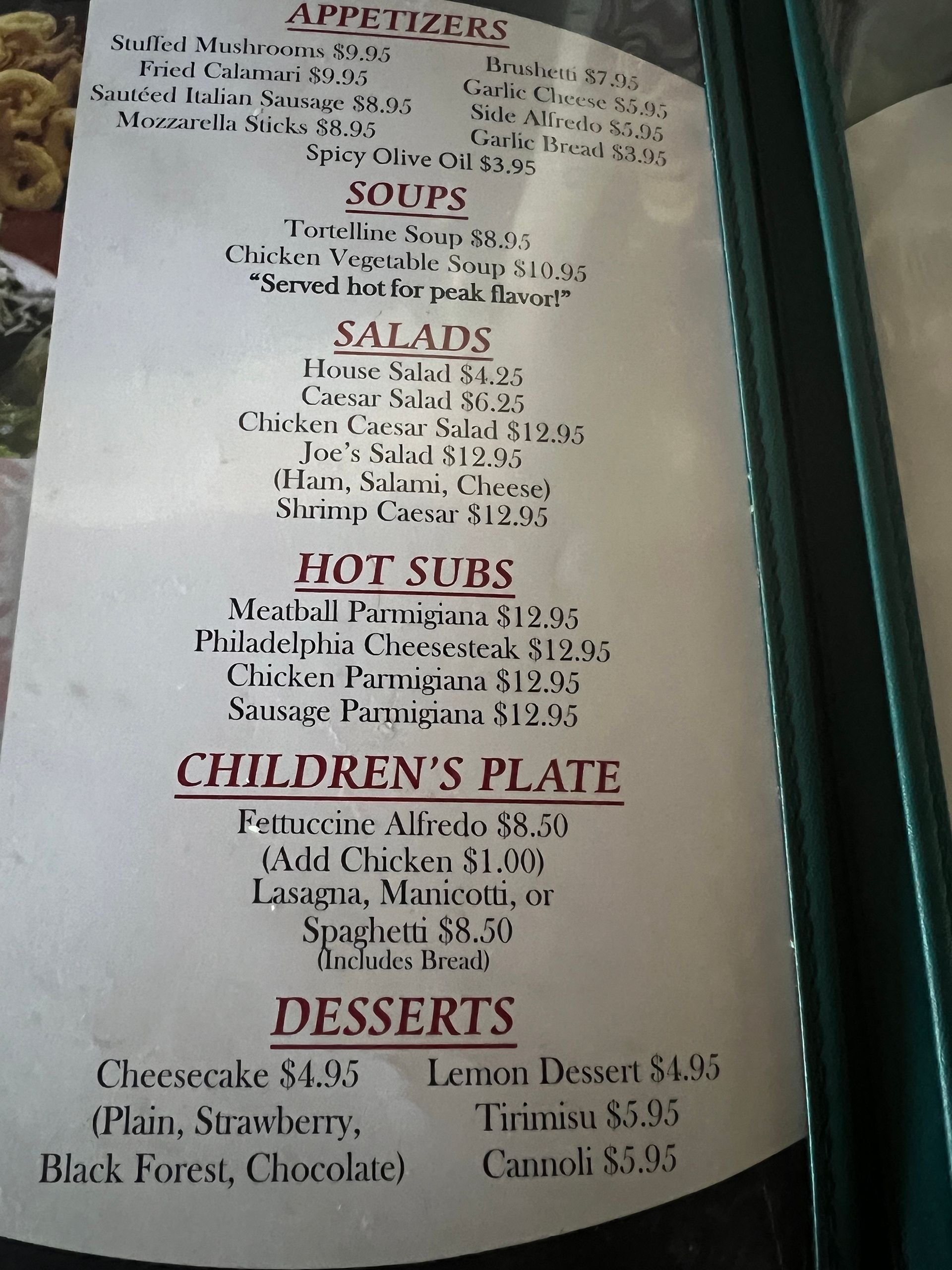 Joe's Italian Kitchen - Appetizer