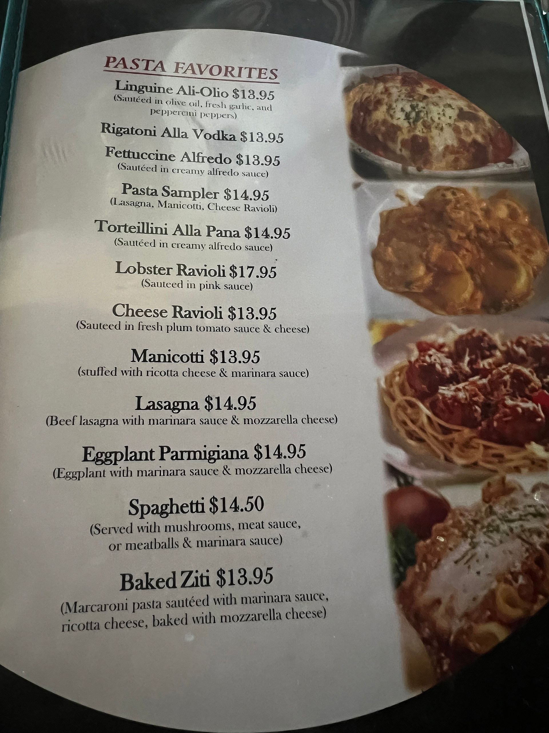 Joe's Italian Kitchen - Pasta