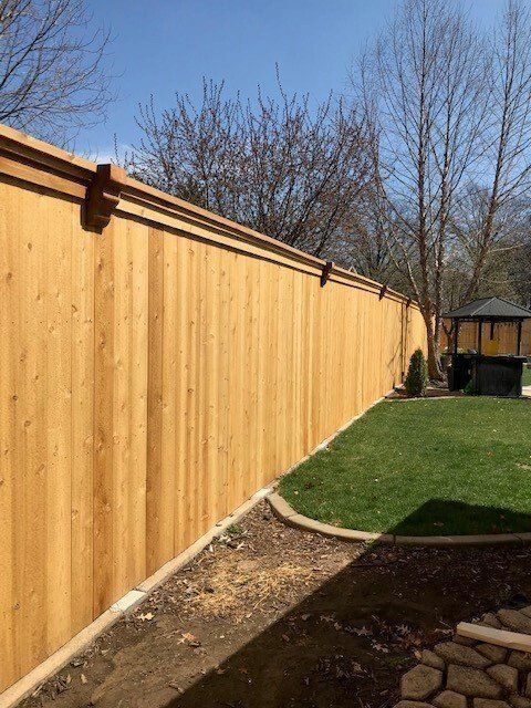 Wood fencing