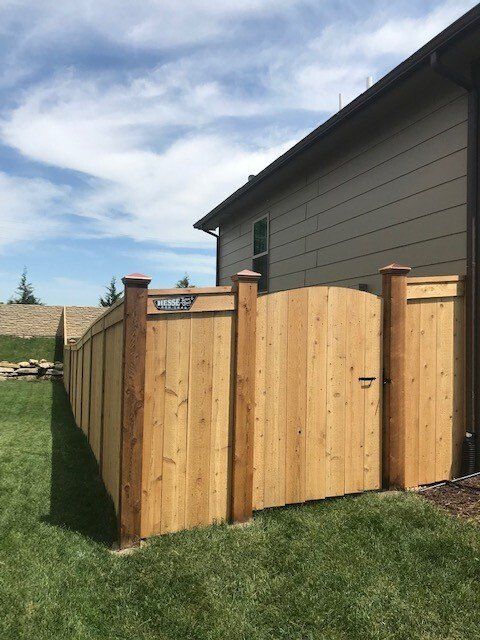 Wood fencing