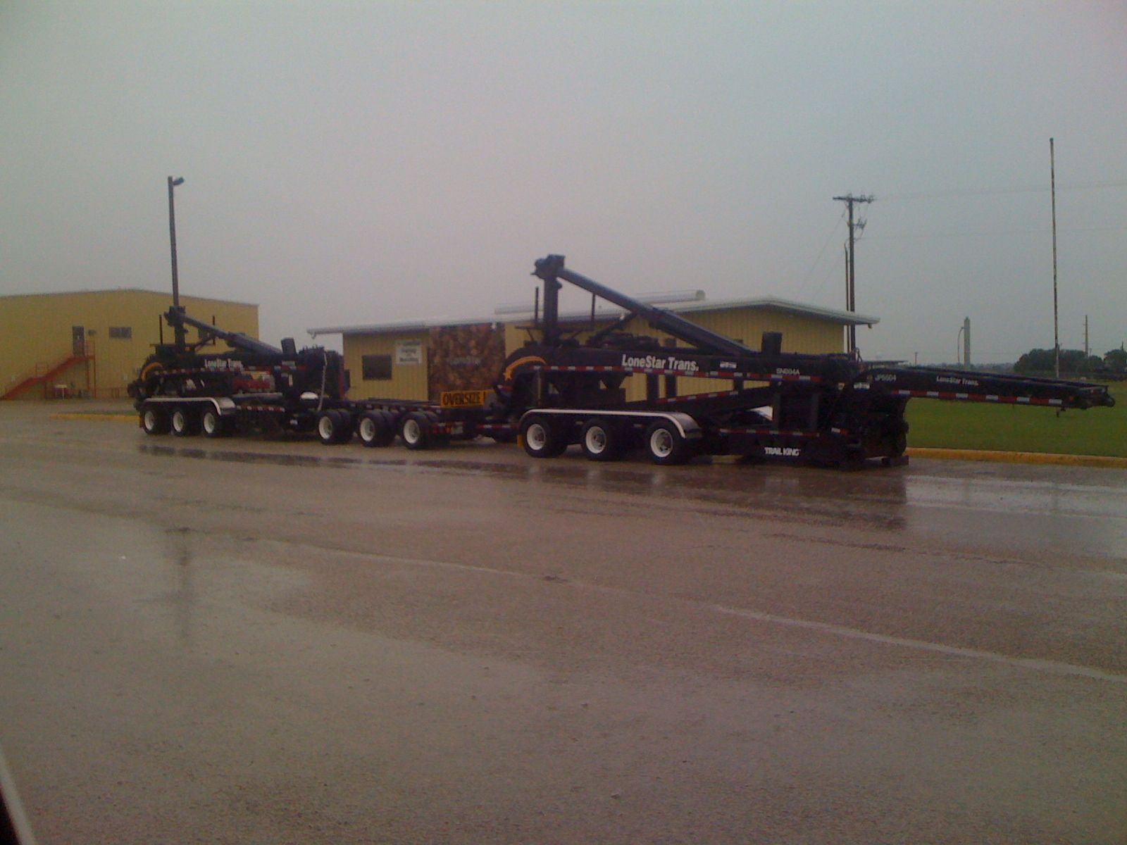 A tow truck with the word liberty on the side of it