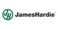Company logo for James Hardie featuring a green circular emblem with the letters 