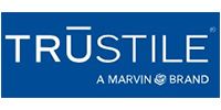 The Trustile company logo in white text on a blue background, with