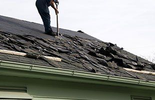 Asphalt-Removing on Roof
