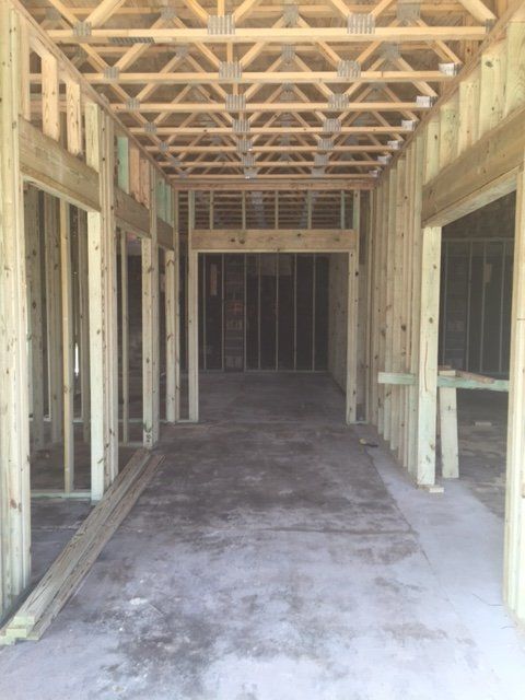 The inside of a building that is under construction