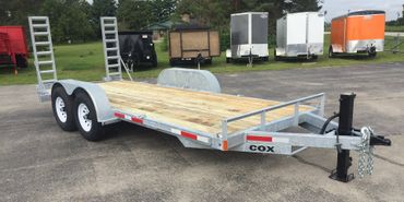Trailer with generator on it