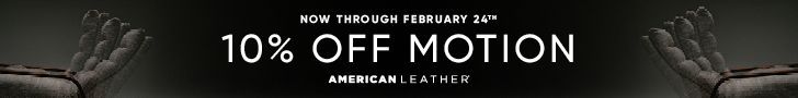 Promotional banner: 10% off motion until February 24th, with blurred background.