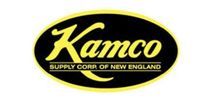 Kamco Supply Corp. of New England logo in yellow on a black oval background