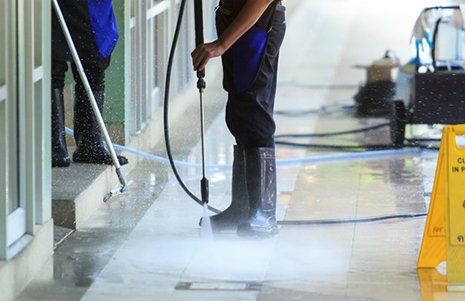 Commercial pressure washing