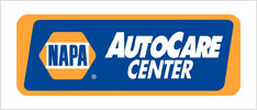 NAPA AutoCare Center logo in blue and yellow.