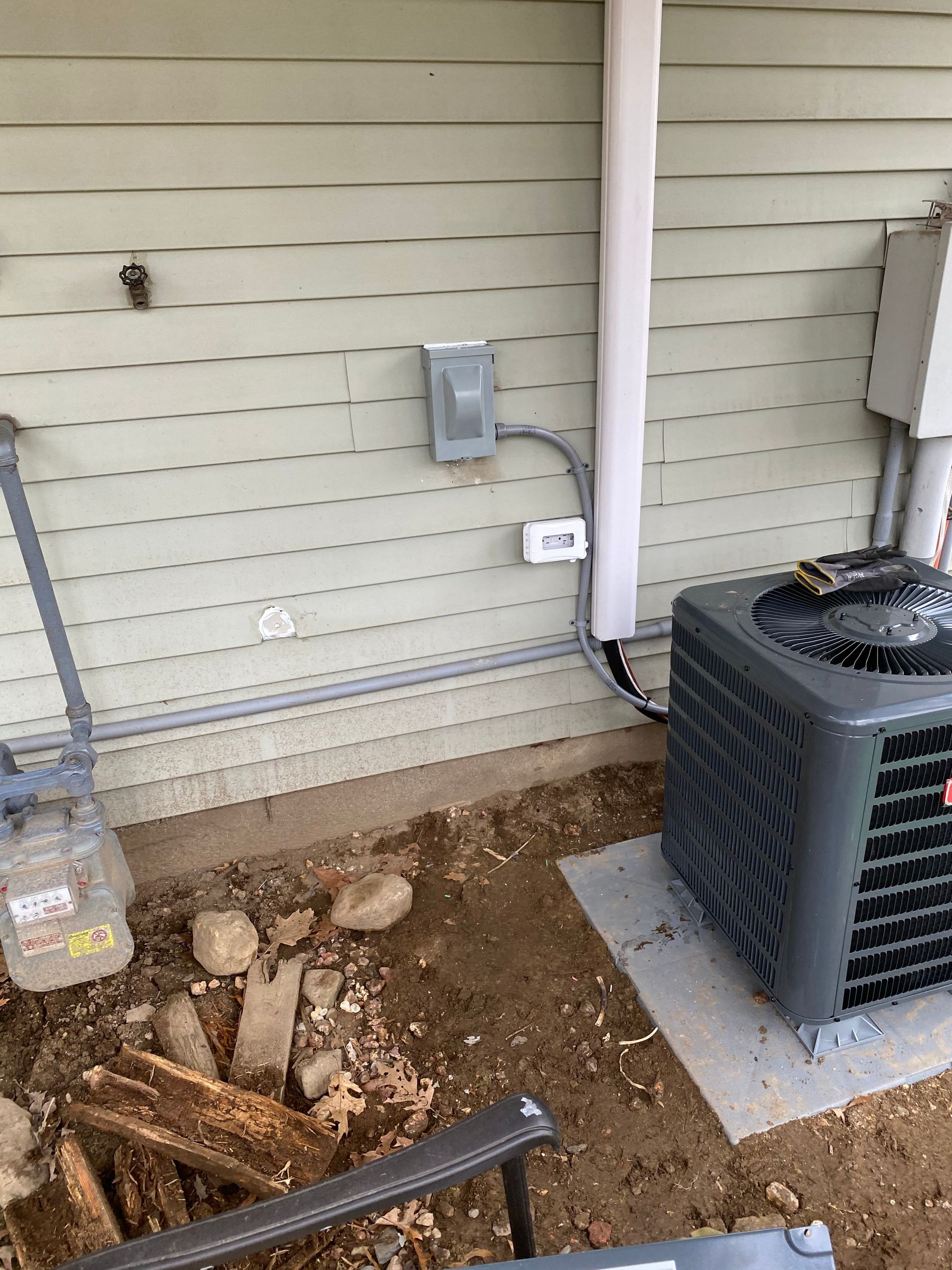 Residential heating and cooling installation