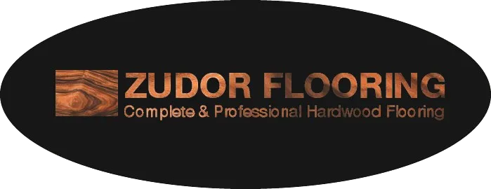 Zudor Flooring logo in orange and black with “Complete & Professional Hardwood Flooring” tagline