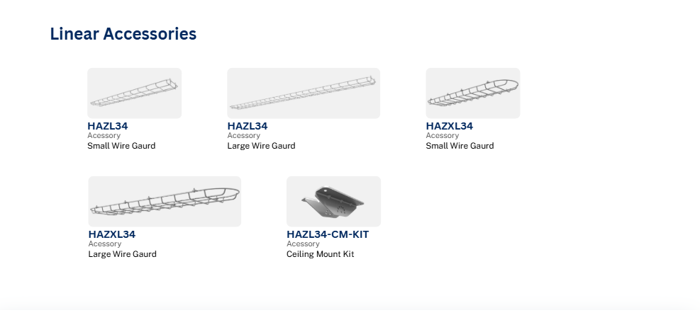 Linear accessories